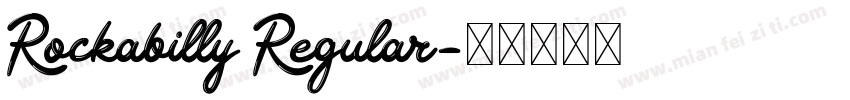 Rockabilly Regular字体转换